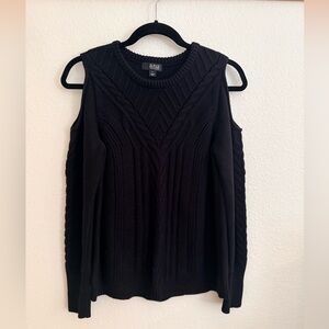 a.n.a Cold Shoulder Cable Knit Sweater- Size Large